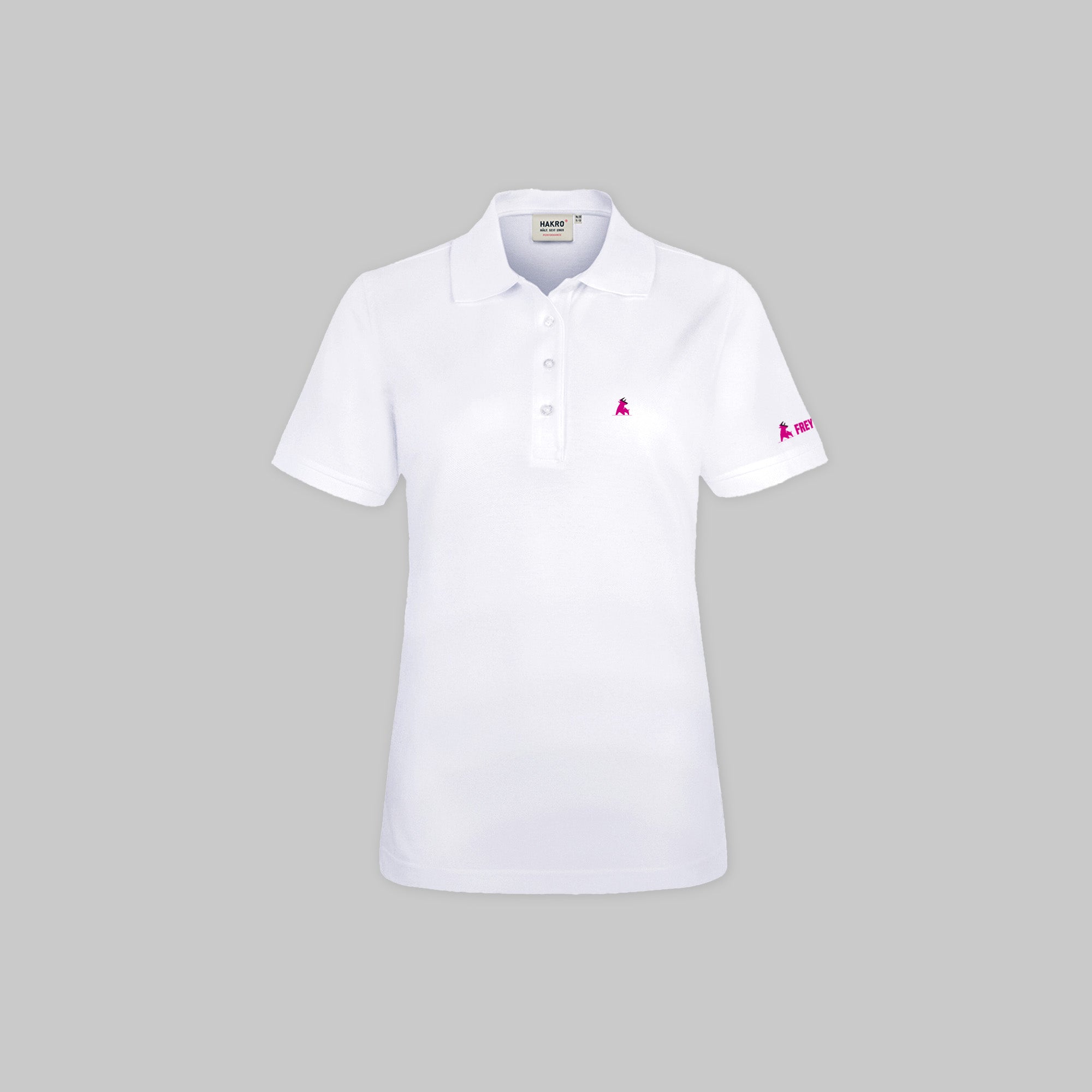 polo shirt damen weiss Damen Polo kurz weiss Vorne - natürlich von Freyberger