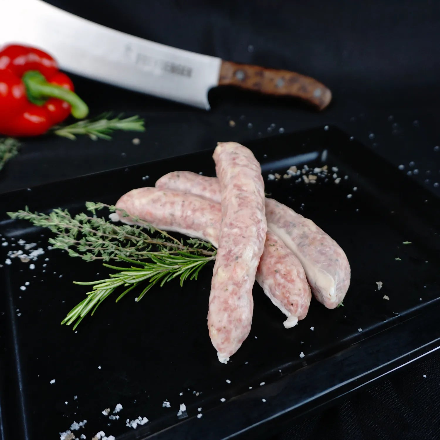 Käsespätzle Bratwurst gebrüht