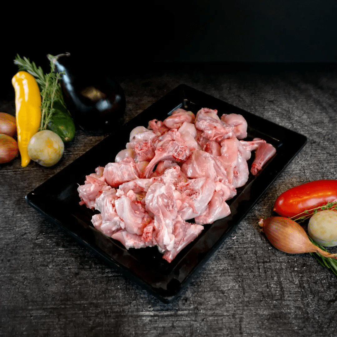 kaninchen ein ganzes Kaninchen gesaegt fuer Paella - natürlich von Freyberger
