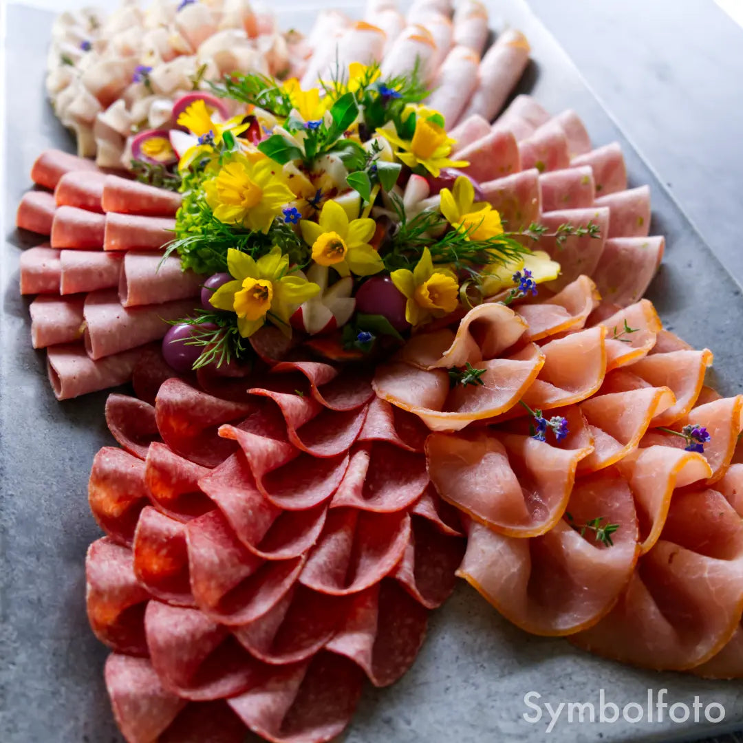 osterplatte schinken wurstplatte spezial Osterplatte 2 - natürlich von Freyberger