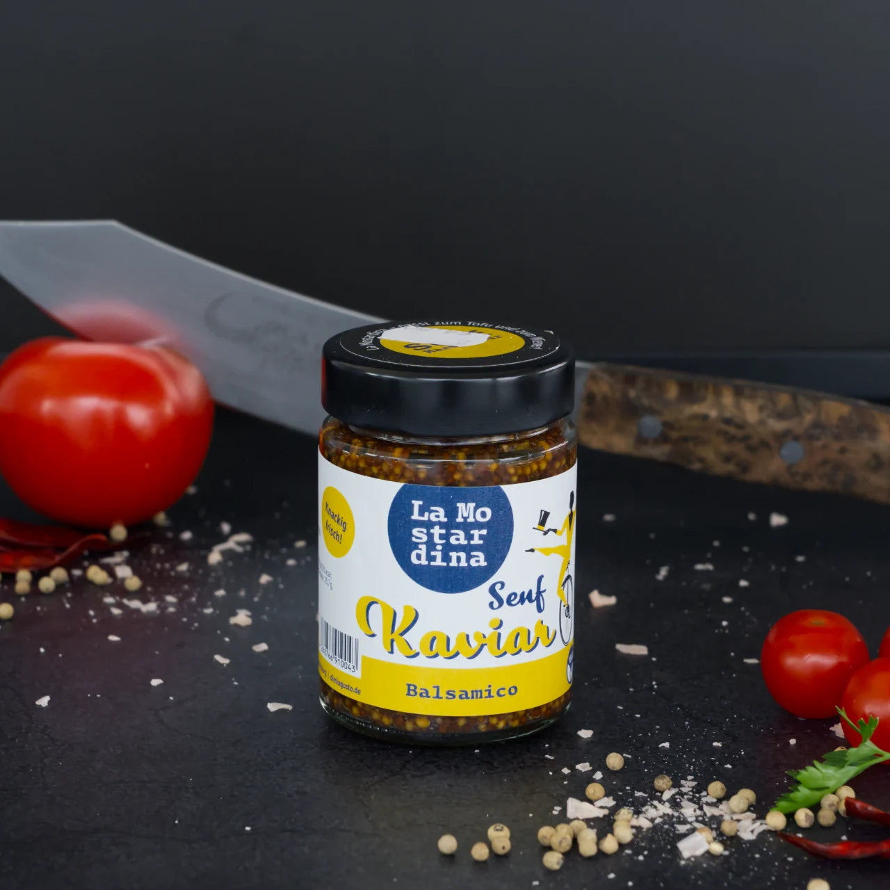 Senf Kaviar in Balsamico – La Mostardina