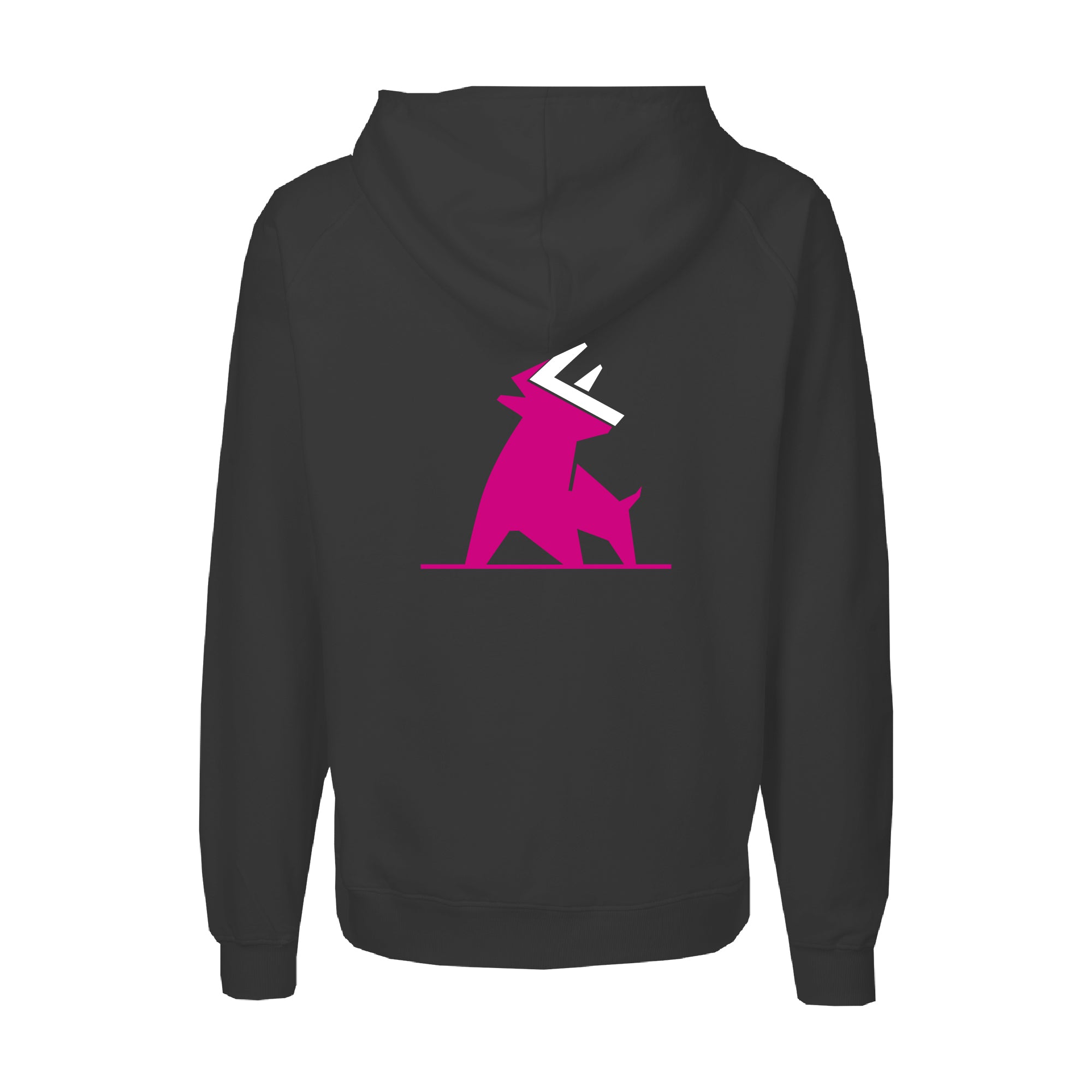 hoodie schwarz mit reissverschluss Zeichenflaeche5 - natürlich von Freyberger