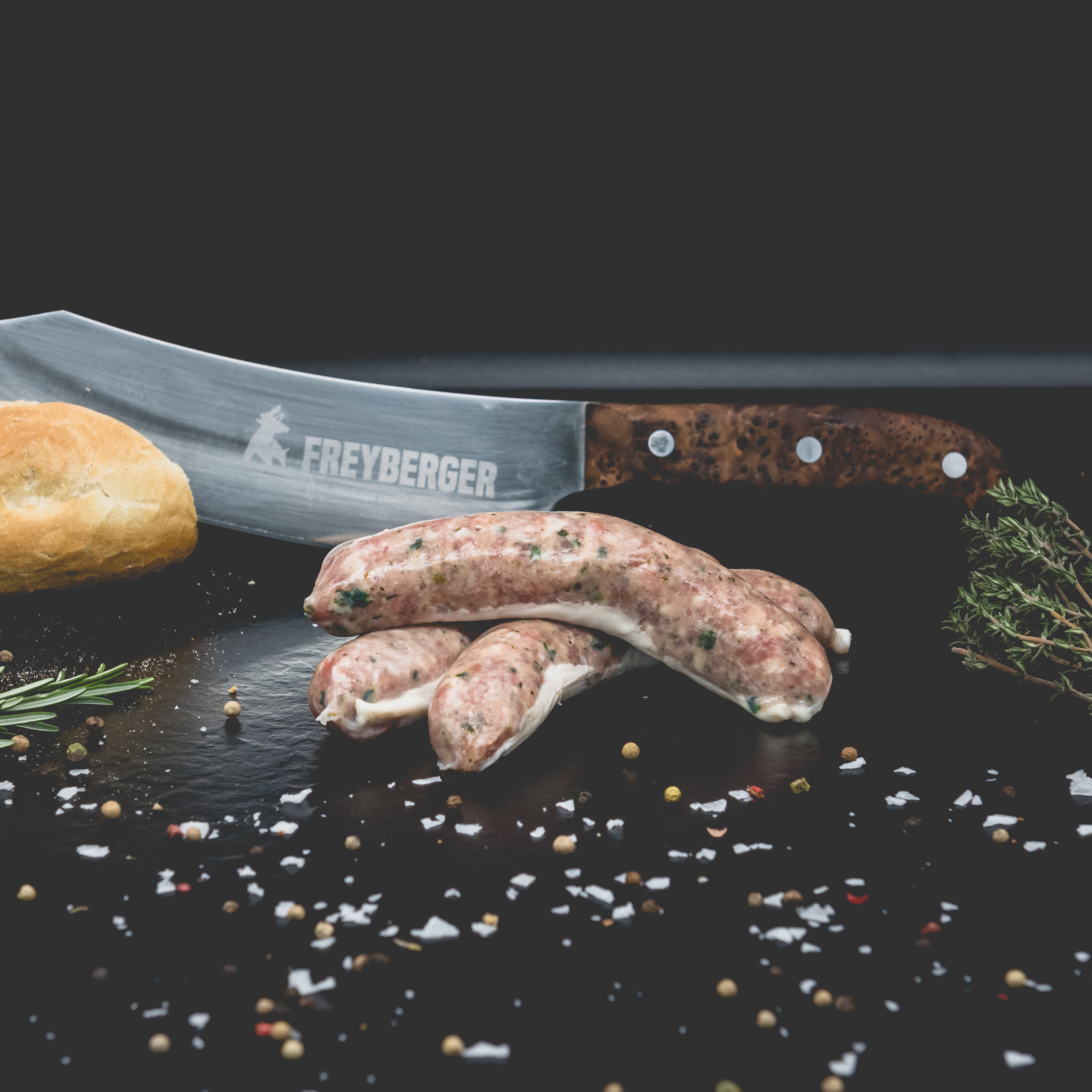 barlauchbratwurst baerlauch bratwurst - natürlich von Freyberger