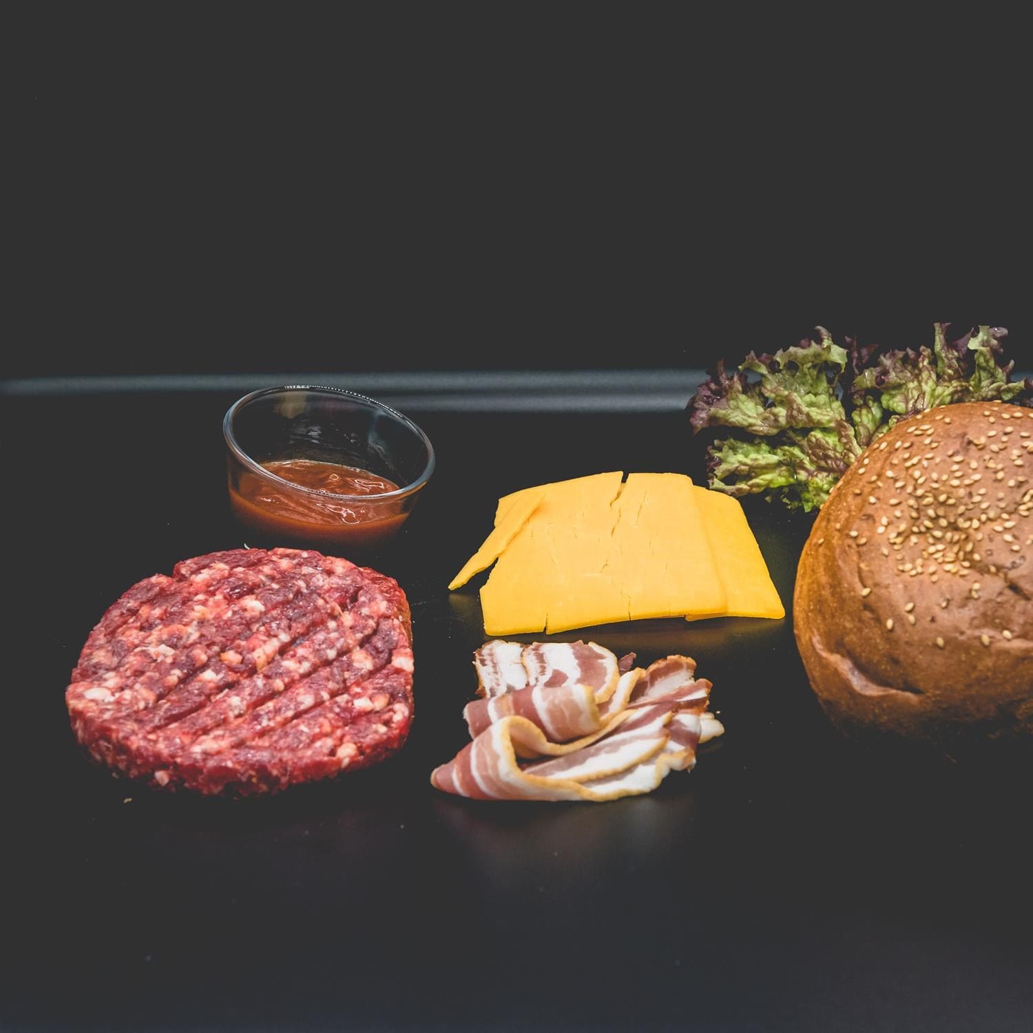 freybergers classic bacon cheese burger burger bau kasten 1 mal - natürlich von Freyberger