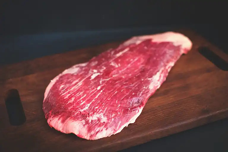 flanksteak roh rohes rindfleisch grillen marinieren