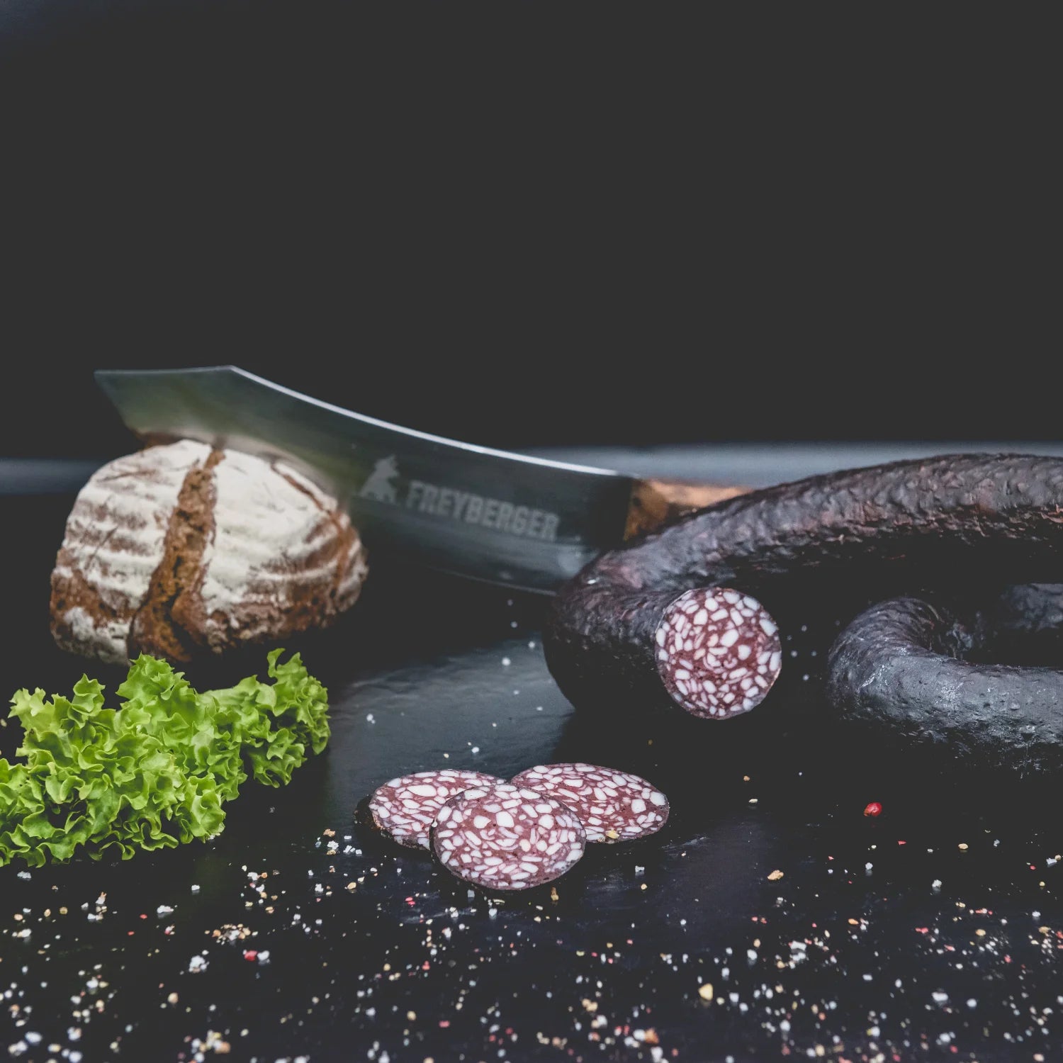 speckwurst schwarzwurst - natürlich von Freyberger