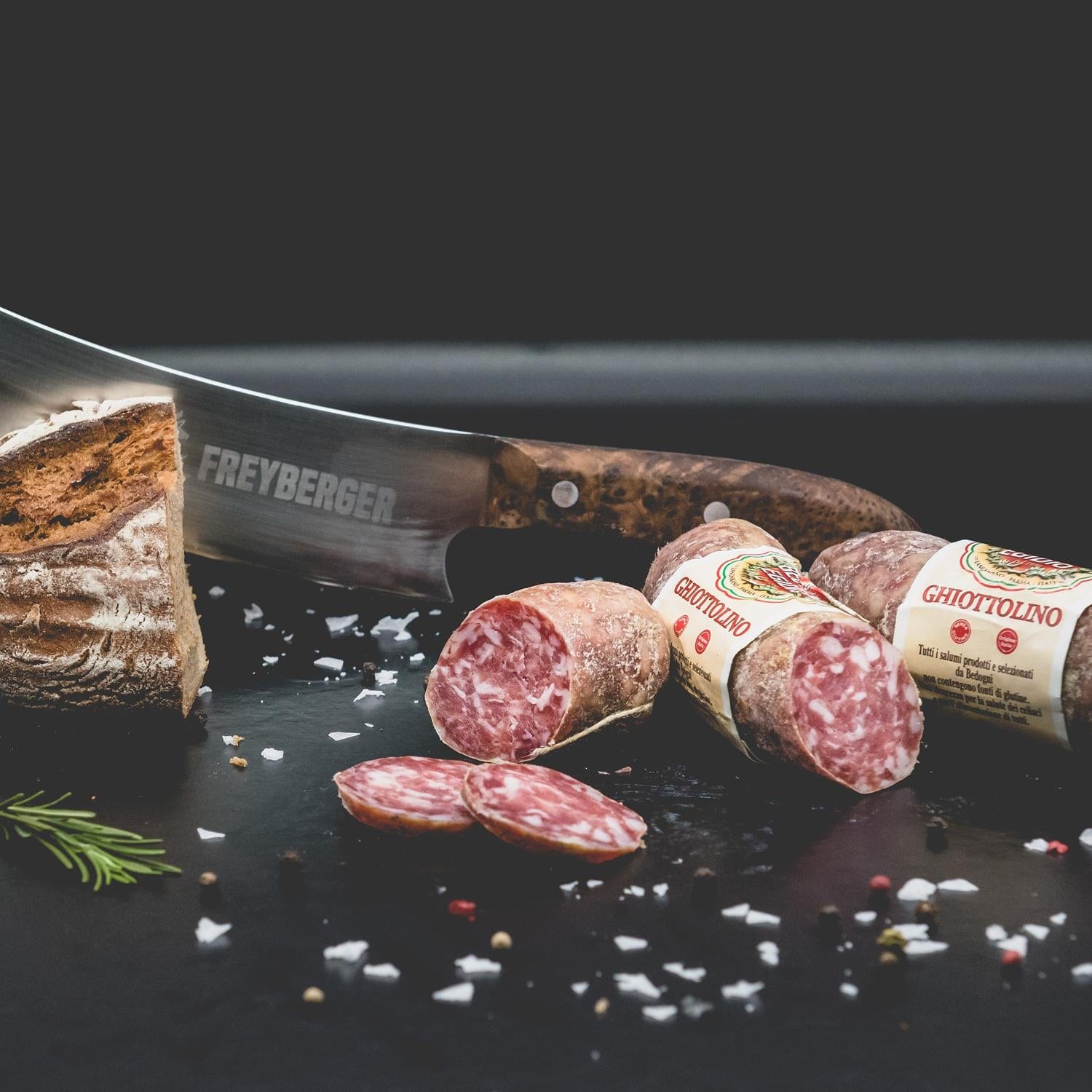 ghiottolino italienische luftgetrocknete edelschimmel mini salami kaufen ghiottolino mini salami aus parma - natürlich von Freyberger