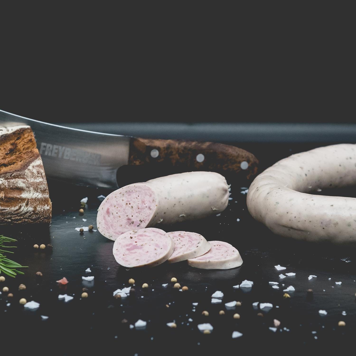 freybergers original hausmacher nuernberger stadtwurst kaufen nuernberger stadtwurst ring weiss - natürlich von Freyberger