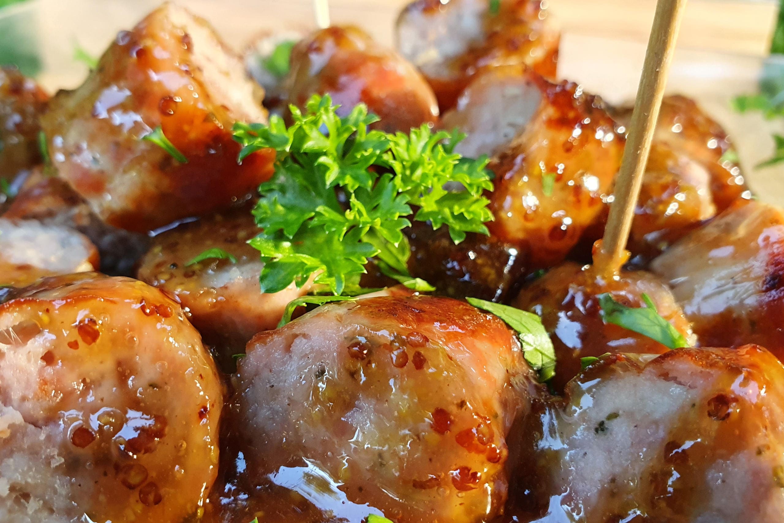 Bier Bratwurst Häppchen