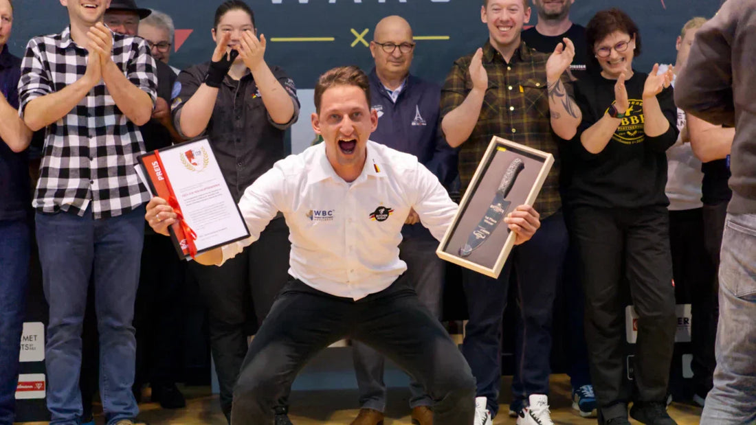 Bester Metzger Europas ist ein Verkäufer