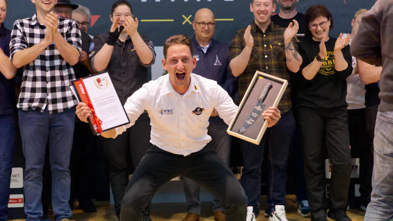 Bester Metzger Europas ist ein Verkäufer