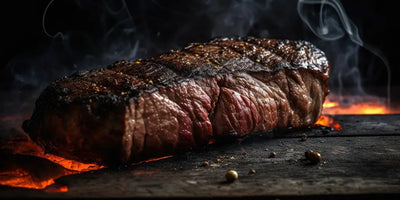 Grilling a whole roast beef - recipe and instructions in 2 steps