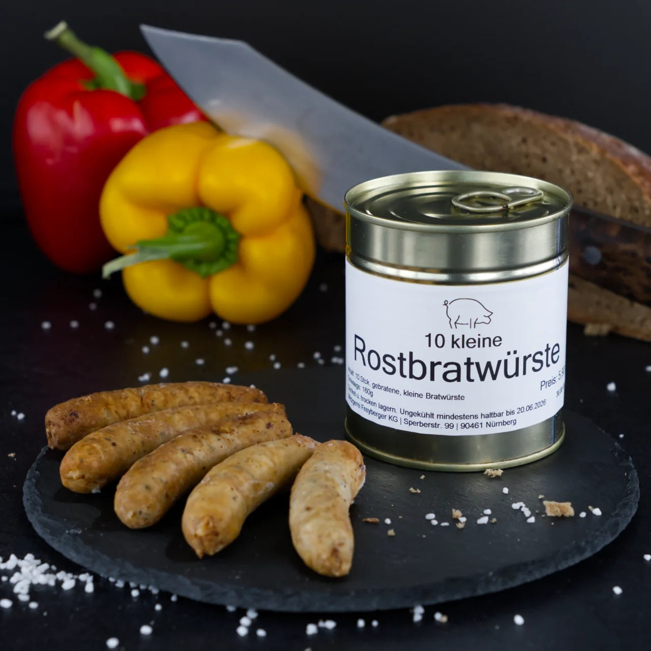 Nürnberger Bratwürste gebraten - Konserve
