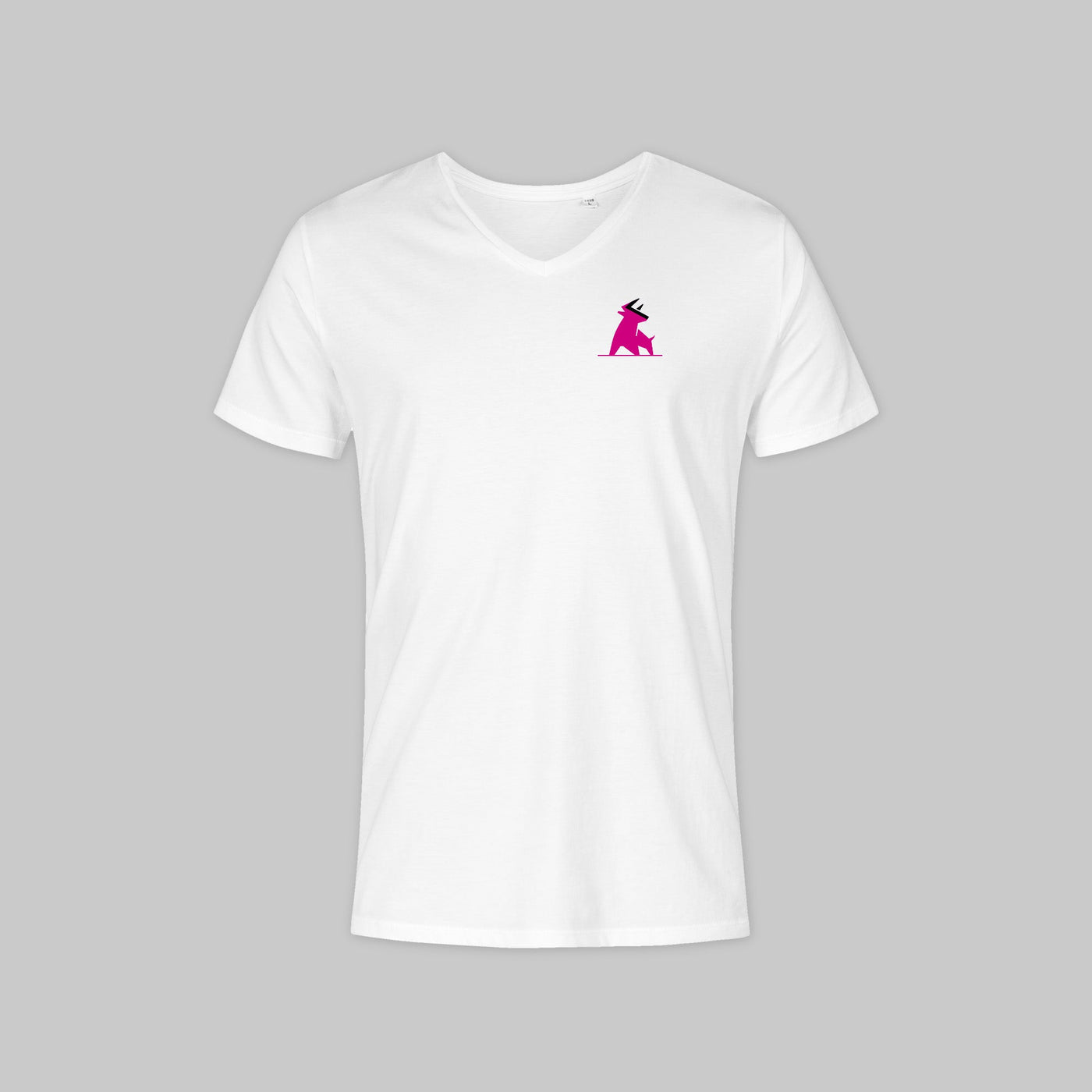 T-Shirt Men V-Neck white