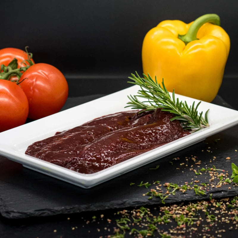 beef liver in slices