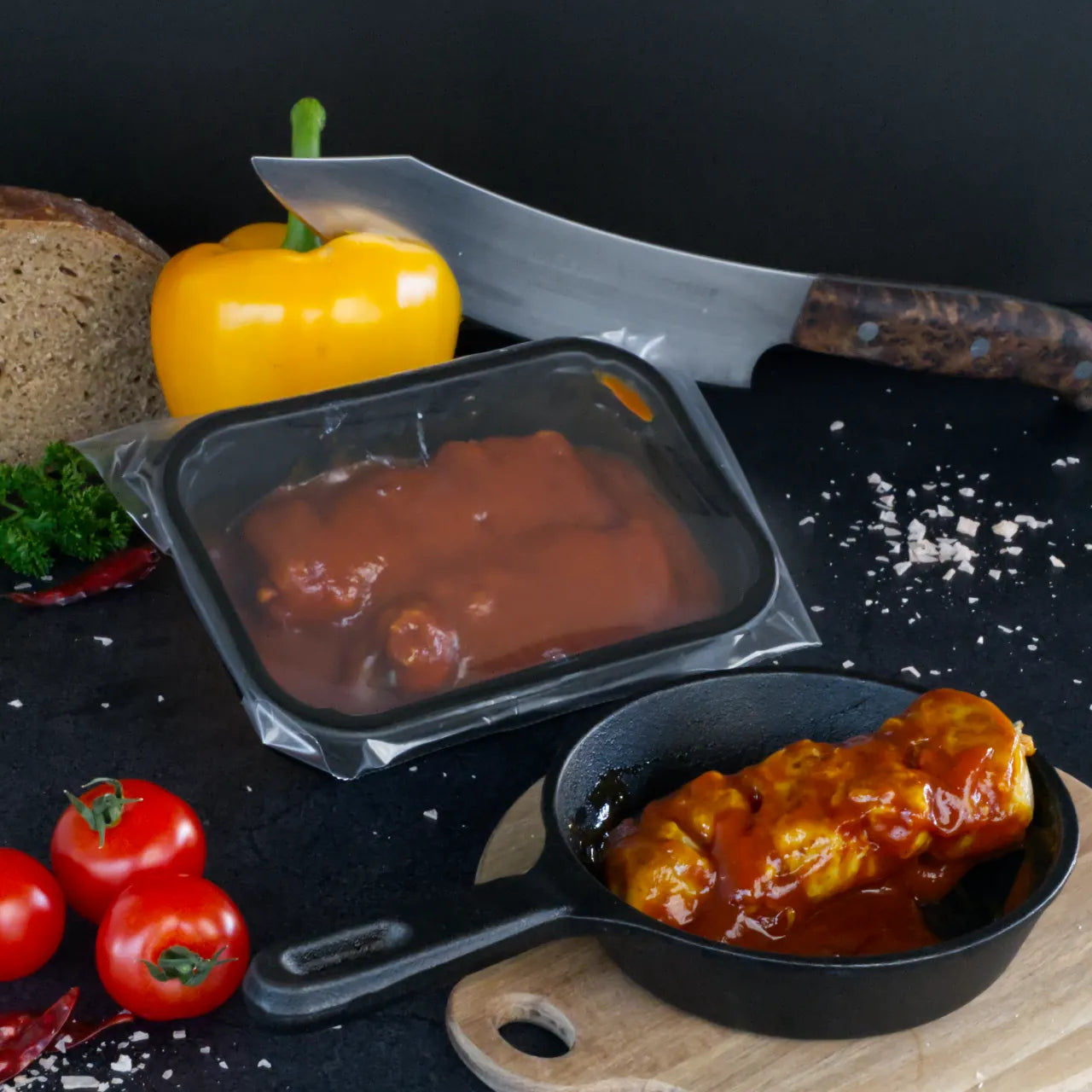 Schaschlik in würziger Soße