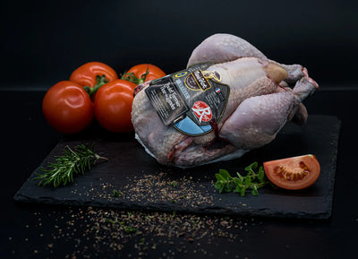 freiland haehnchen label rouge kaufen Schwarzfederhuhn kuechenfertig - natürlich von Freyberger