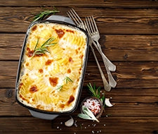 kartoffelgratin saisonale beilage fleisch grillen