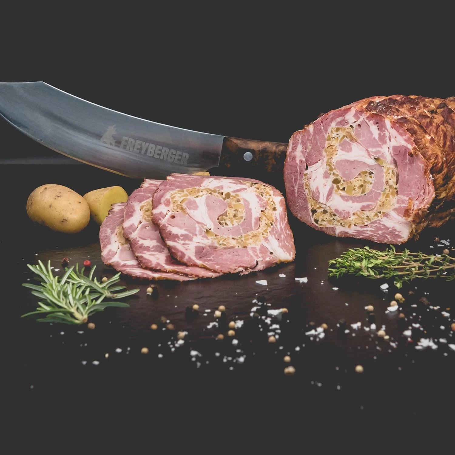 kaminbraten kaminbraten kasslerhals gefullt - natürlich von Freyberger