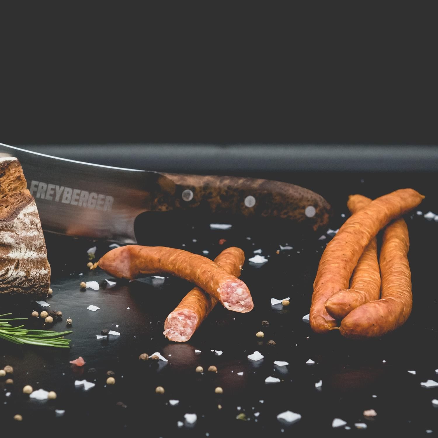 Polnische Bratwurst (ger. mit Knoblauch)