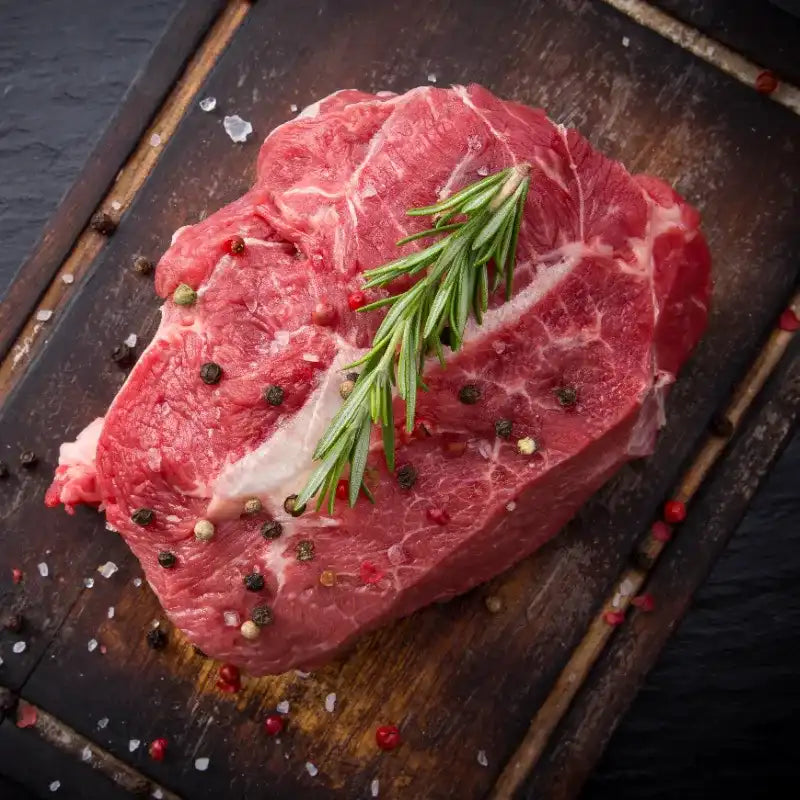 beef rind steak roh wet aged