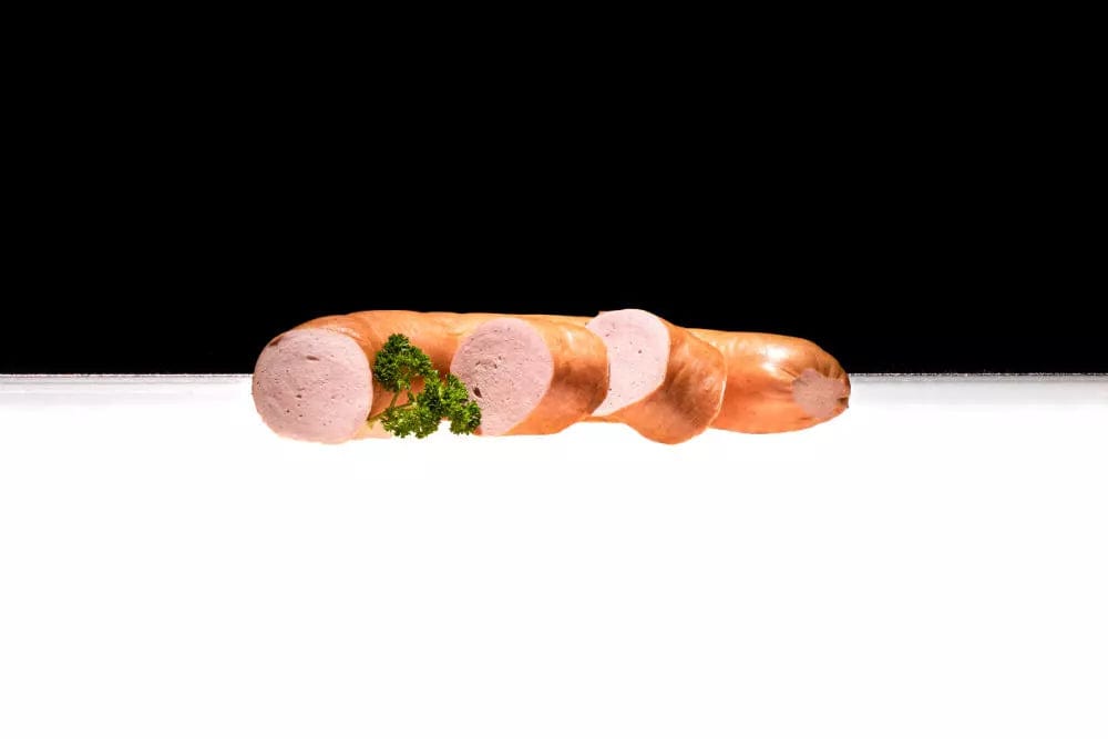 fleischwurst im ring aus eigener herstellung Einfache Stadtwurst aus eigener Herstellung Fleischwurst - natürlich von Freyberger